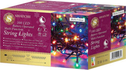 Shatchi 100 Multicolour Leds Battery Operated Fairy Lights Waterproof 8 Changing Modes Timer Christmas Decorations - thumbnail 3