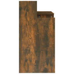Vidaxl Desk With Led Lights Smoked Oak 97X45X90 Cm Engineered Wood - thumbnail 9