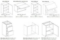Impact Furniture Kitchen Cabinets Set White Gloss 7 Units 240Cm Package Modern Soft Close Drawer Flat Pack Ella - thumbnail 3
