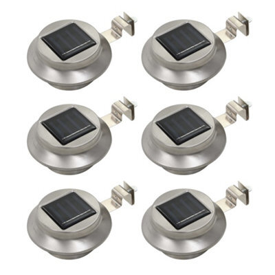 Outdoor Solar Lamps 6 Pcs Led Round 12 Cm White - image 1