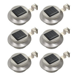 Outdoor Solar Lamps 6 Pcs Led Round 12 Cm White - thumbnail 1