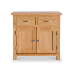 London Oak Mini Sideboard Fully Assembled - By Roseland Furniture - thumbnail 4