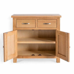 London Oak Mini Sideboard Fully Assembled - By Roseland Furniture - thumbnail 5