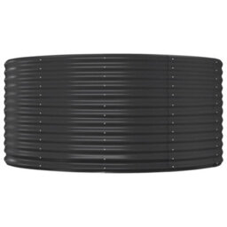 Berkfield Garden Planter Anthracite 140X140X68 Cm Powder-Coated Steel - thumbnail 3