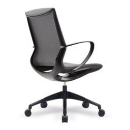RB UK Nautilus Designs Medium Back Executive Chair With Integrated Height Control And Weight Activated Auto Balance Mechanism, Grey - thumbnail 3