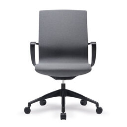 RB UK Nautilus Designs Medium Back Executive Chair With Integrated Height Control And Weight Activated Auto Balance Mechanism, Grey - thumbnail 2