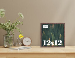 12X12 Walnut Picture Frame (30.5 X 30.5Cm) Poster, Photo, Artwork, Gallery Wall Or Print - thumbnail 2