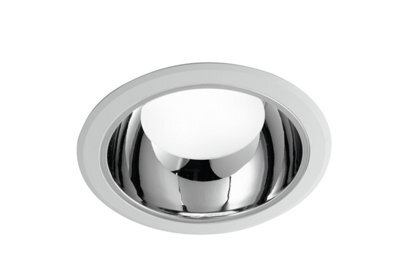 Luminosa Lighting Luminosa Mack Led Downlight Anti-Glare, White With Chrome Reflector, 4000K