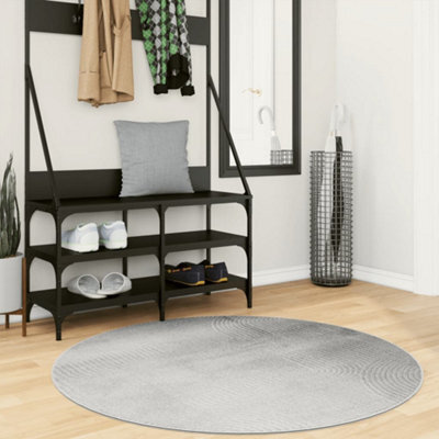 Walplus Rug Iza Short Pile Scandinavian Look Grey 120 Cm - image 1