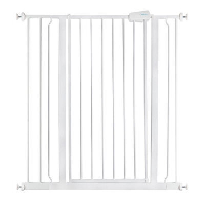 Safetots Extra Tall Metal Safety Gate Pressure Fit, 94.3Cm - 101.9Cm, White, 104Cm In Height, Extra Tall Baby Gate - image 1