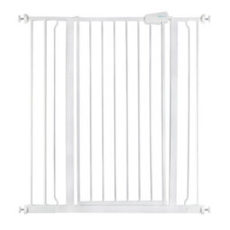 Safetots Extra Tall Metal Safety Gate Pressure Fit, 94.3Cm - 101.9Cm, White, 104Cm In Height, Extra Tall Baby Gate - thumbnail 1