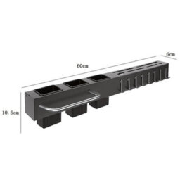 New Stainless Steel Wall Mounted Holder Nail Free Storage Rack With Hook - thumbnail 2