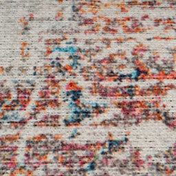 Loomed Distressed Beige Multicolour Persian Style Washable Non Slip Rug 160X230Cm - thumbnail 5