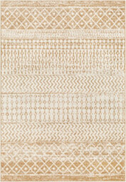 Livabliss Elaziz-Geometric Cream Taupe Brown Global Living Dining Bedroom Rug 160 X 230 Cm Easy Care, Non Shedding - thumbnail 1