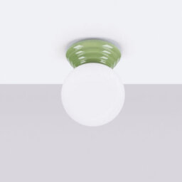 Luminosa Lighting Luminosa Zori Bathroom Ceiling Light Olive Green 1X G9Ip44 - thumbnail 3