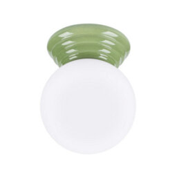 Luminosa Lighting Luminosa Zori Bathroom Ceiling Light Olive Green 1X G9Ip44 - thumbnail 2