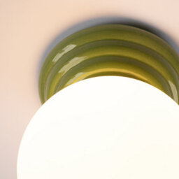 Luminosa Lighting Luminosa Zori Bathroom Ceiling Light Olive Green 1X G9Ip44 - thumbnail 5