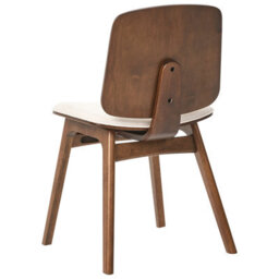 Beliani Set Of 2 Dining Chairs Charleston Wood Brown/ Light Beige - thumbnail 6