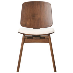 Beliani Set Of 2 Dining Chairs Charleston Wood Brown/ Light Beige - thumbnail 5