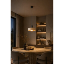 Luminosa Lighting Luminosa Latte Dome Pendant Ceiling Light Beige 1X E27 - thumbnail 5