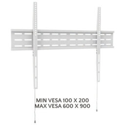Kenable Fixed Tv Mount Bracket Low Profile Smart Lock 74 75 80 85Inch Tv Vesa 900 White - thumbnail 3