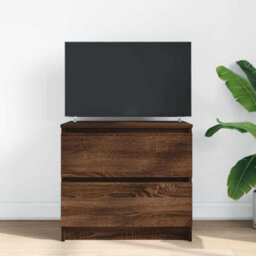 Berkfield Tv Cabinet Brown Oak 60X35X54 Cm Engineered Wood - thumbnail 3