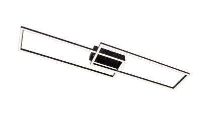 Lucide Arianne Flush Ceiling Light - Led Cct 1X23W 2700K/4000K - Black - image 1