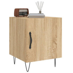 Berkfield Bedside Cabinets 2 Pcs Sonoma Oak 40X40X50 Cm Engineered Wood - thumbnail 4