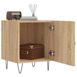 Berkfield Bedside Cabinets 2 Pcs Sonoma Oak 40X40X50 Cm Engineered Wood - thumbnail 3