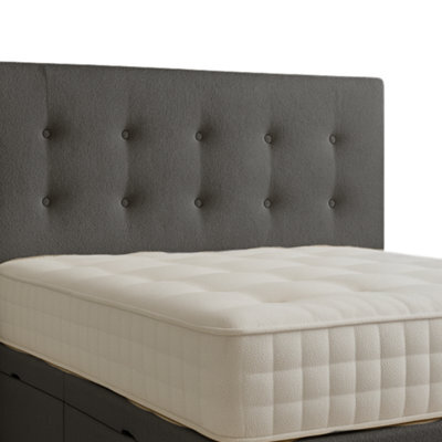 "Urban Textures Luxury 51"" High Eden Boucle Upholstered Bed Headboard - Grey" - image 1