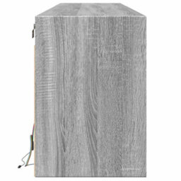 Berkfield Tv Wall Cabinet With Led Grey Sonoma 180X31X45 Cm - thumbnail 7