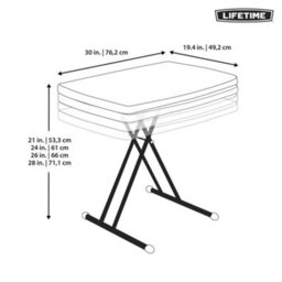 Lifetime 76 Cm Personal Table - White Granite - thumbnail 9