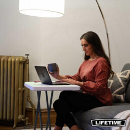Lifetime 76 Cm Personal Table - White Granite - thumbnail 6