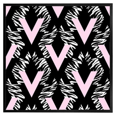 "Andrew Lee Geometric Animal Print (Picutre Frame) / 12X12"" / Oak" - image 1