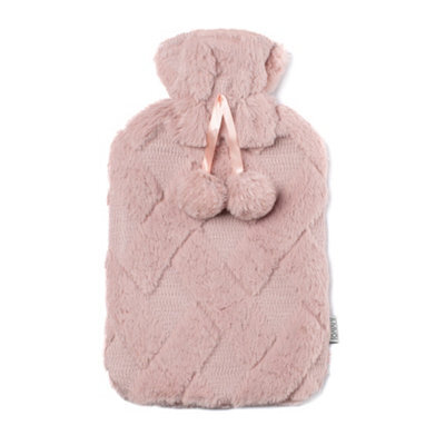 Livivo Criss Cross Hot Water Bottle - Pink - image 1