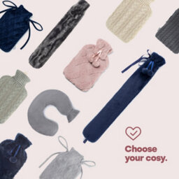 Livivo Criss Cross Hot Water Bottle - Pink - thumbnail 7