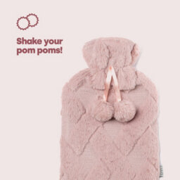 Livivo Criss Cross Hot Water Bottle - Pink - thumbnail 8