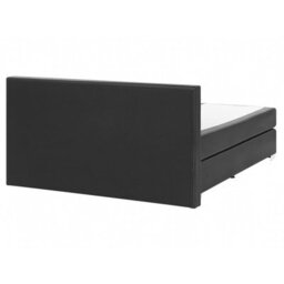 Beliani Divan Bed Faux Leather President 160 X 200 Cm (Eu King Size) Black - thumbnail 6