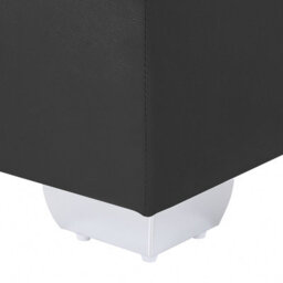 Beliani Divan Bed Faux Leather President 160 X 200 Cm (Eu King Size) Black - thumbnail 8