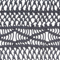 Berkfield Macrame Curtain Anthracite 140X240 Cm Cotton - thumbnail 5
