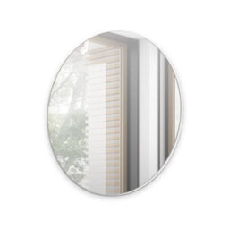 Arte Enhance Your Space With The Elegant Navene Round Mirror 700mm In Pristine White - thumbnail 1