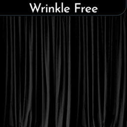 Neel Blue Black Velvet Backdrop Curtain Wrinkle-Free Polyester Fabric Background With Drapes, 3X3 Metres - thumbnail 4