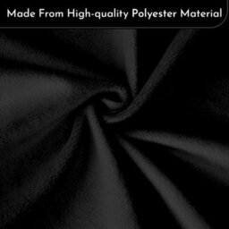 Neel Blue Black Velvet Backdrop Curtain Wrinkle-Free Polyester Fabric Background With Drapes, 3X3 Metres - thumbnail 3