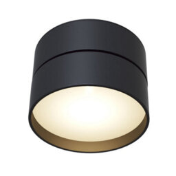 Luminosa Lighting Luminosa Maytoni Onda Surface Mounted Downlight Black 4000K
