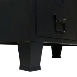 Walplus Wardrobe Metal Industrial Style 67X35X107 Cm Black - thumbnail 5
