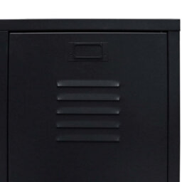 Walplus Wardrobe Metal Industrial Style 67X35X107 Cm Black - thumbnail 6