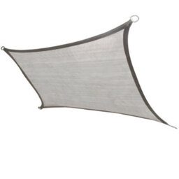 Sundaze 4X3M Sun Shade Sail Rectangle Hdpe Breathable Uv Block Sunscreen Grey With Free Rope - thumbnail 1