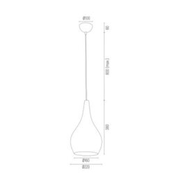 Luminosa Lighting Luminosa Santana Dome Pendant Ceiling Light Black, Shine Black - thumbnail 2