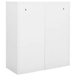 Berkfield Office Cabinet White 90X40X102 Cm Steel - thumbnail 5