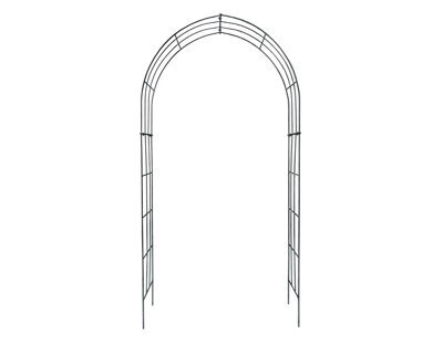Rosenbogen-Gartenkunst Rose Arch Lara - 100 Cm Black Powder-Coated - image 1